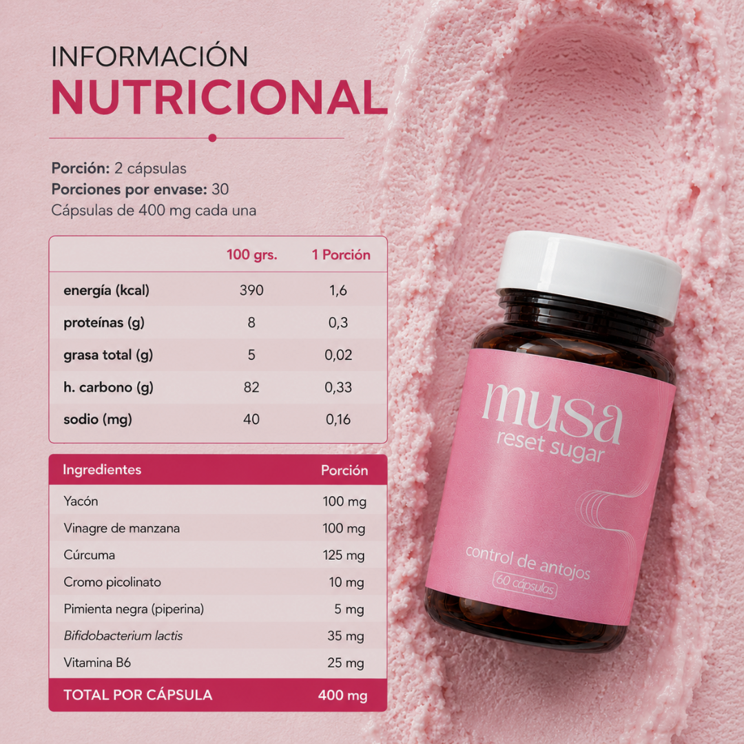 Musa reset sugar® | antojos y glucosa estable