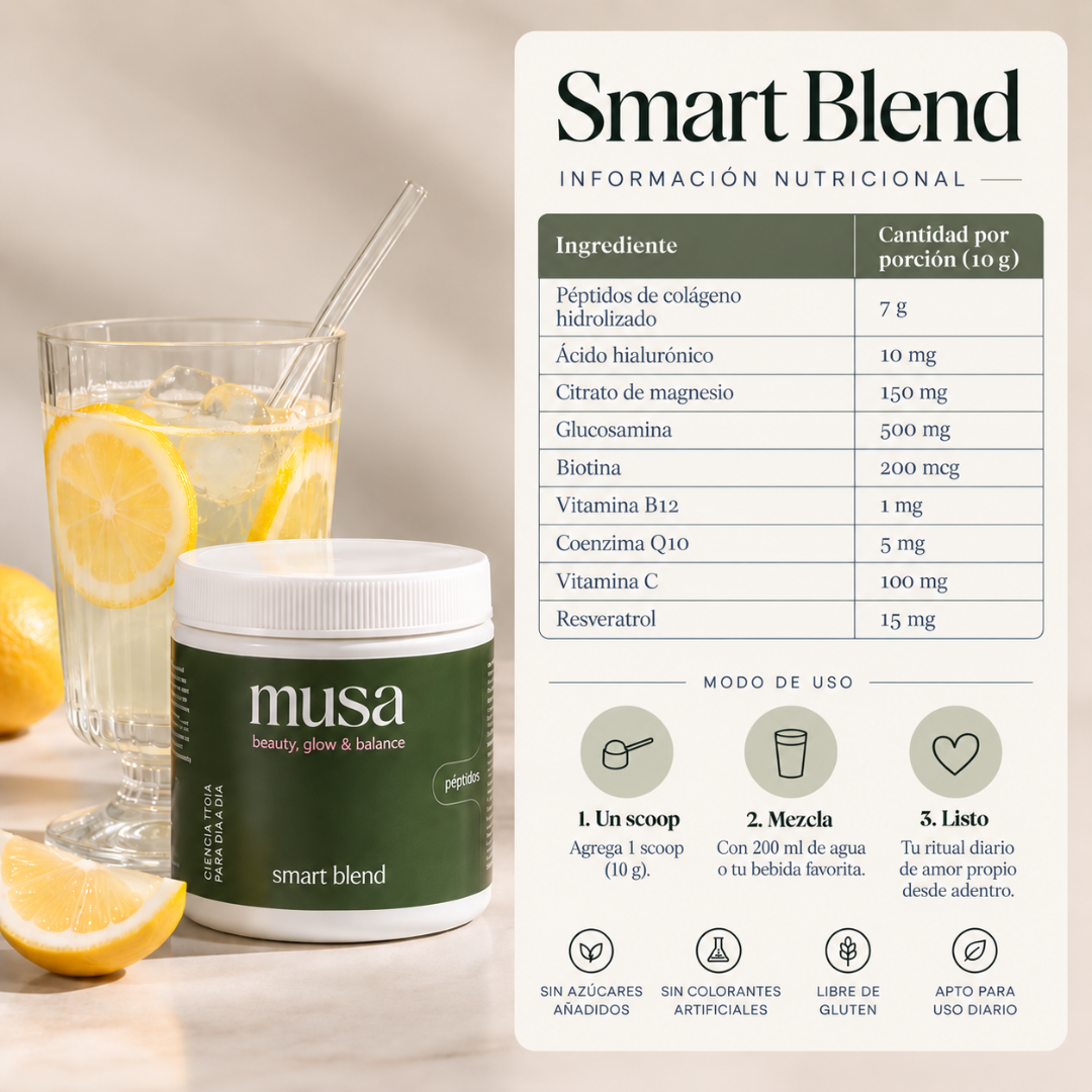 Musa smart blend® | tu ritual diario de belleza desde adentro