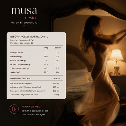 Musa desire® | deseo sexual y equilibrio hormonal