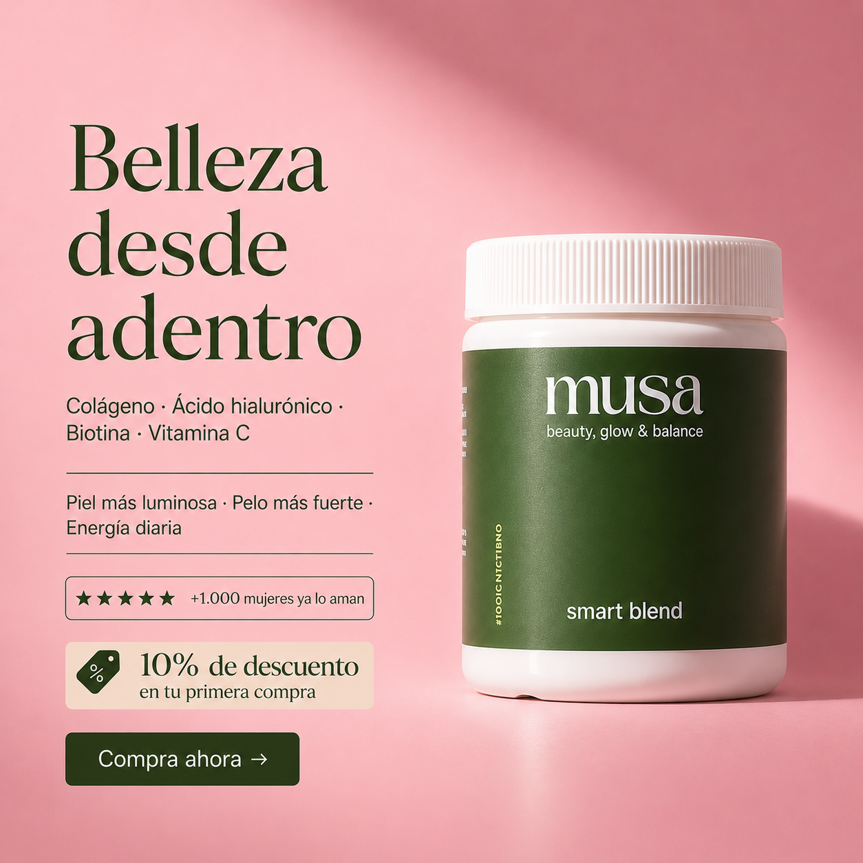 musa smart blend® | tu ritual diario de belleza desde adentro