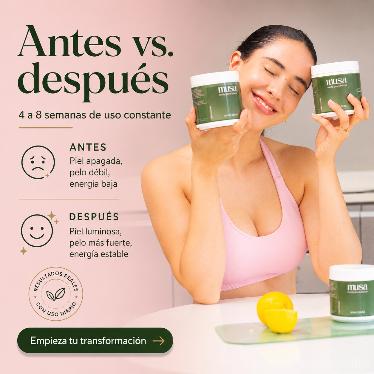 musa smart blend® | tu ritual diario de belleza desde adentro